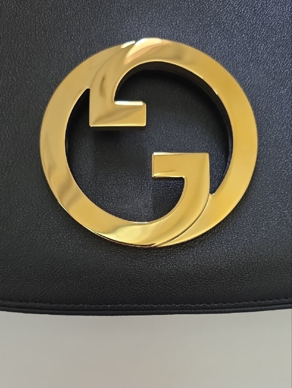 Gucci Blondie NM Handle Black Leather Bag With Gold Accents.  NWT - Picture 10 of 15